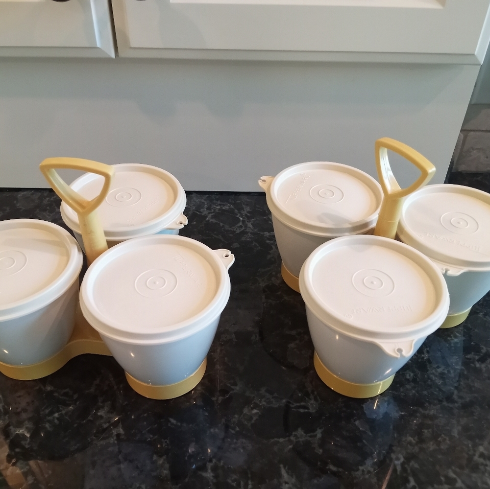 Vintage Tupperware Condiment caddy's. ONE HAS SOLD! ONE LEFT!